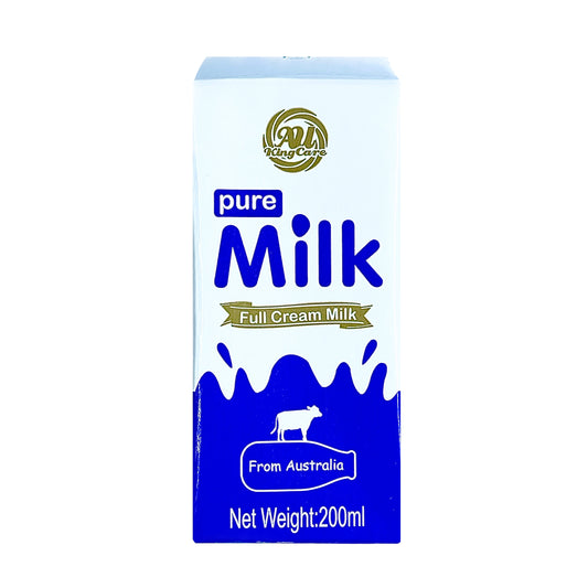 AU Kingcare Full Cream UHT Milk 200ml x 24